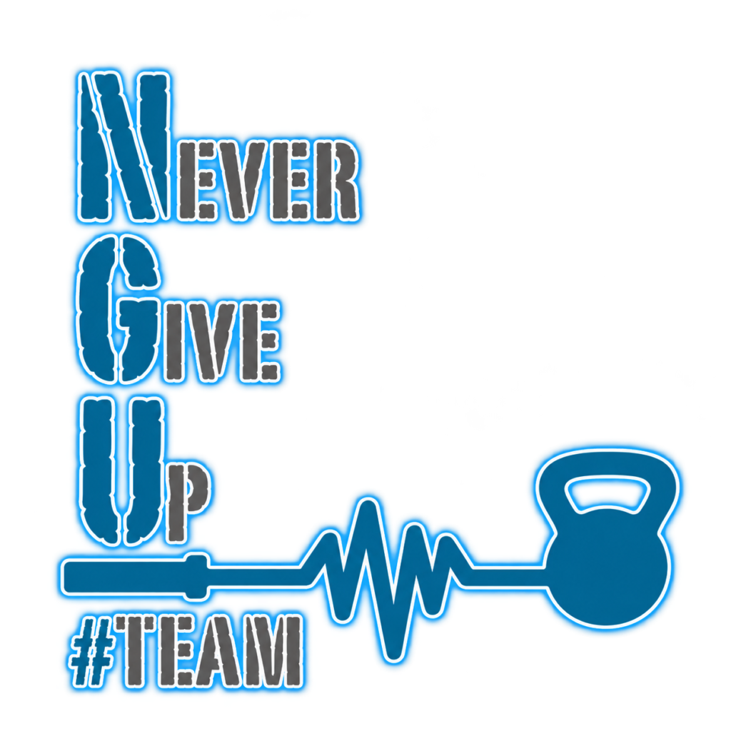 polished never give up team logo