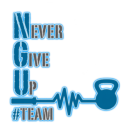 polished never give up team logo